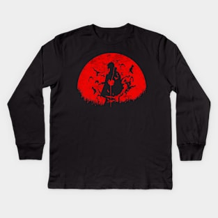 Itachi sharingan Kids Long Sleeve T-Shirt